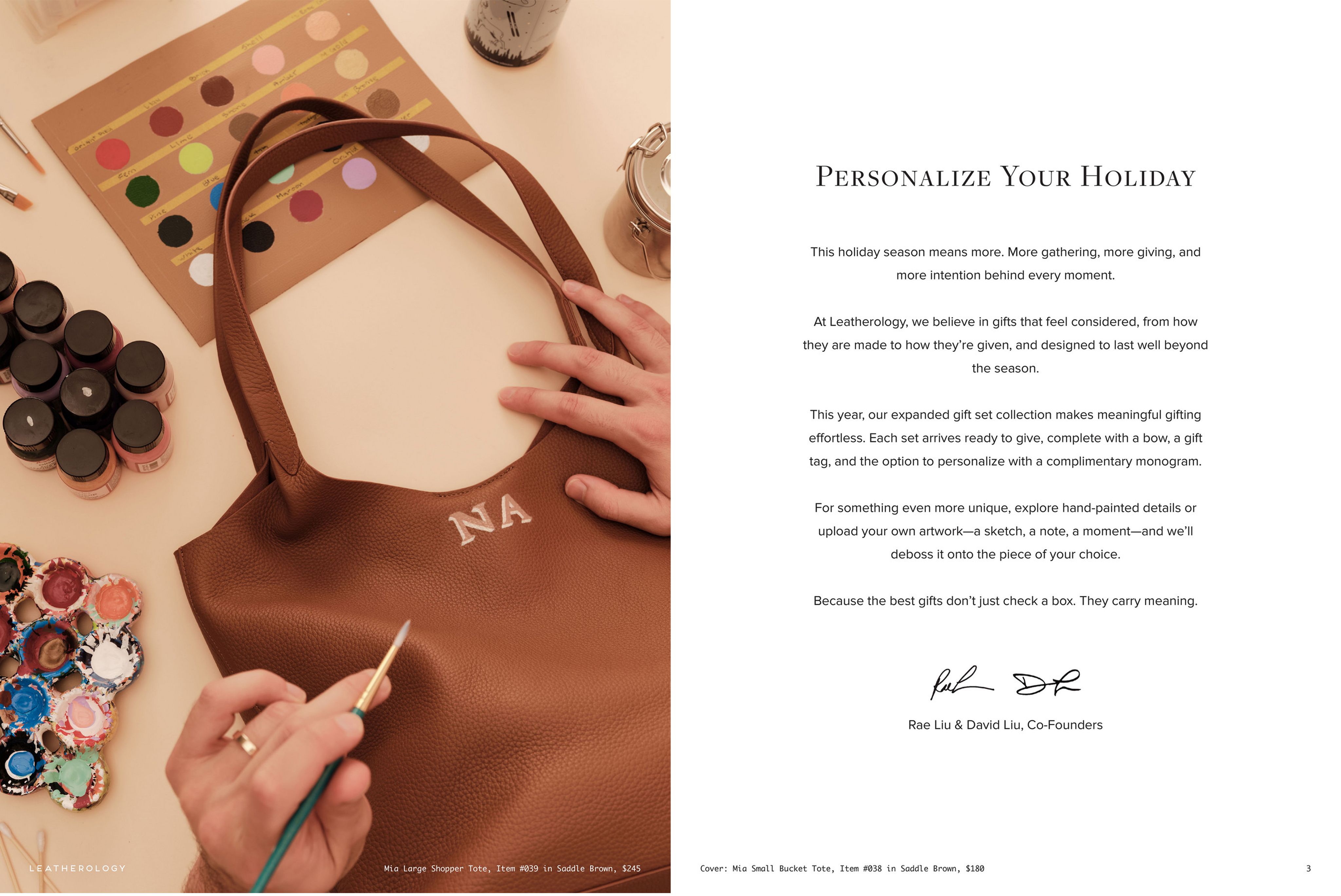 Leatherology Holiday Catalog Spread 3