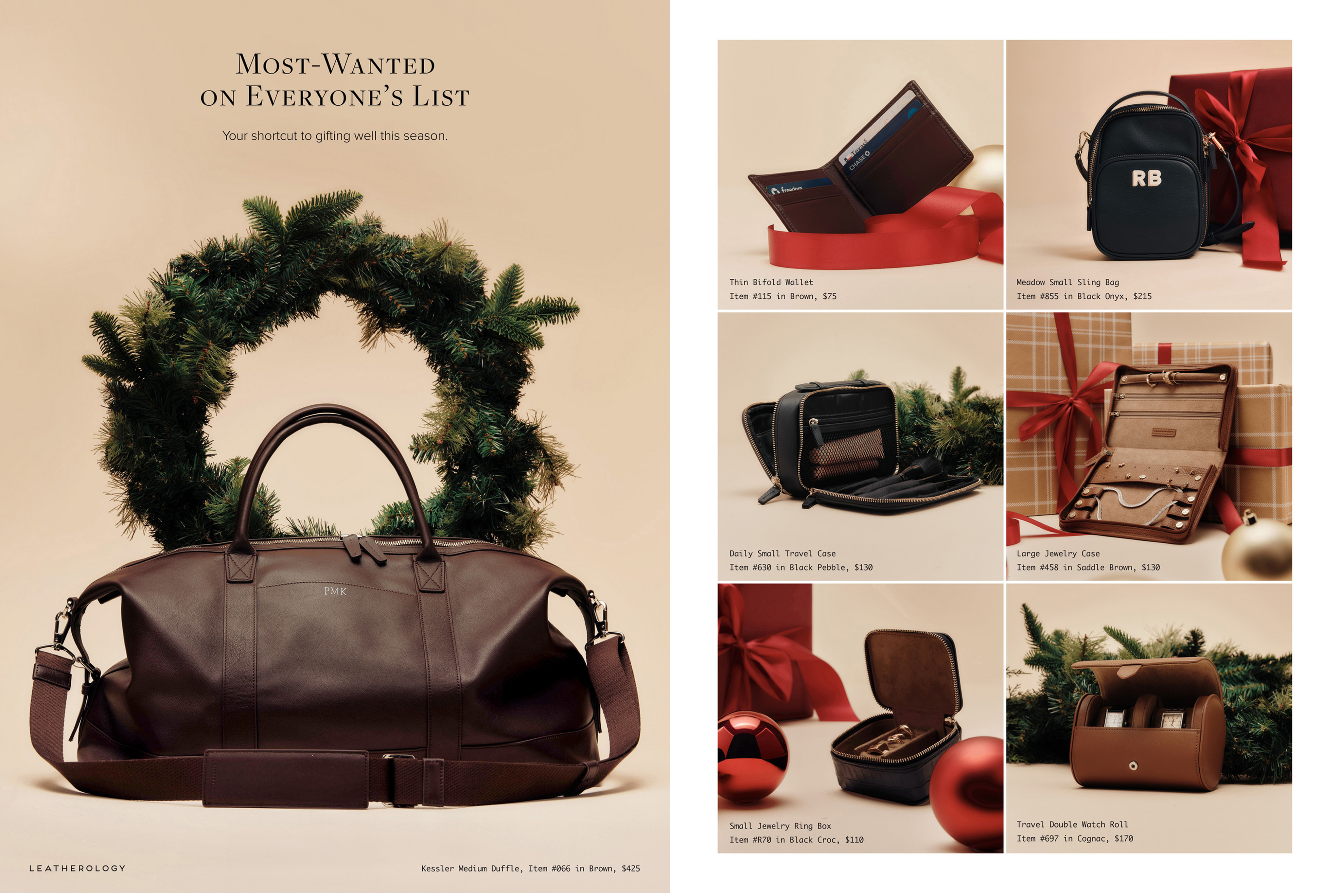 Leatherology Holiday Catalog Spread 3
